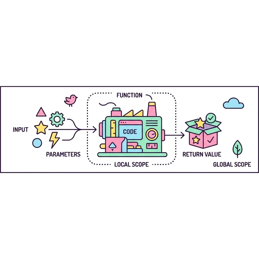 PHP Functions and Scope Diagram