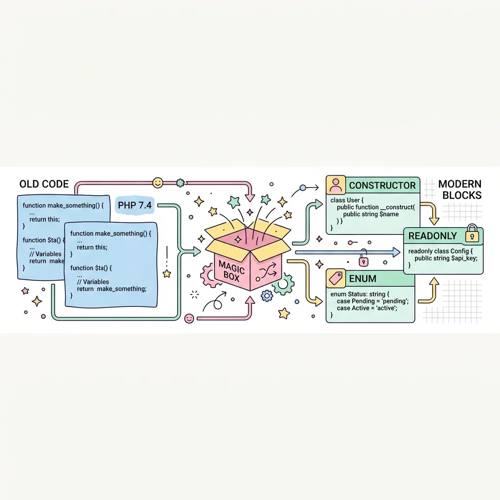 PHP Modern OOP Features Diagram