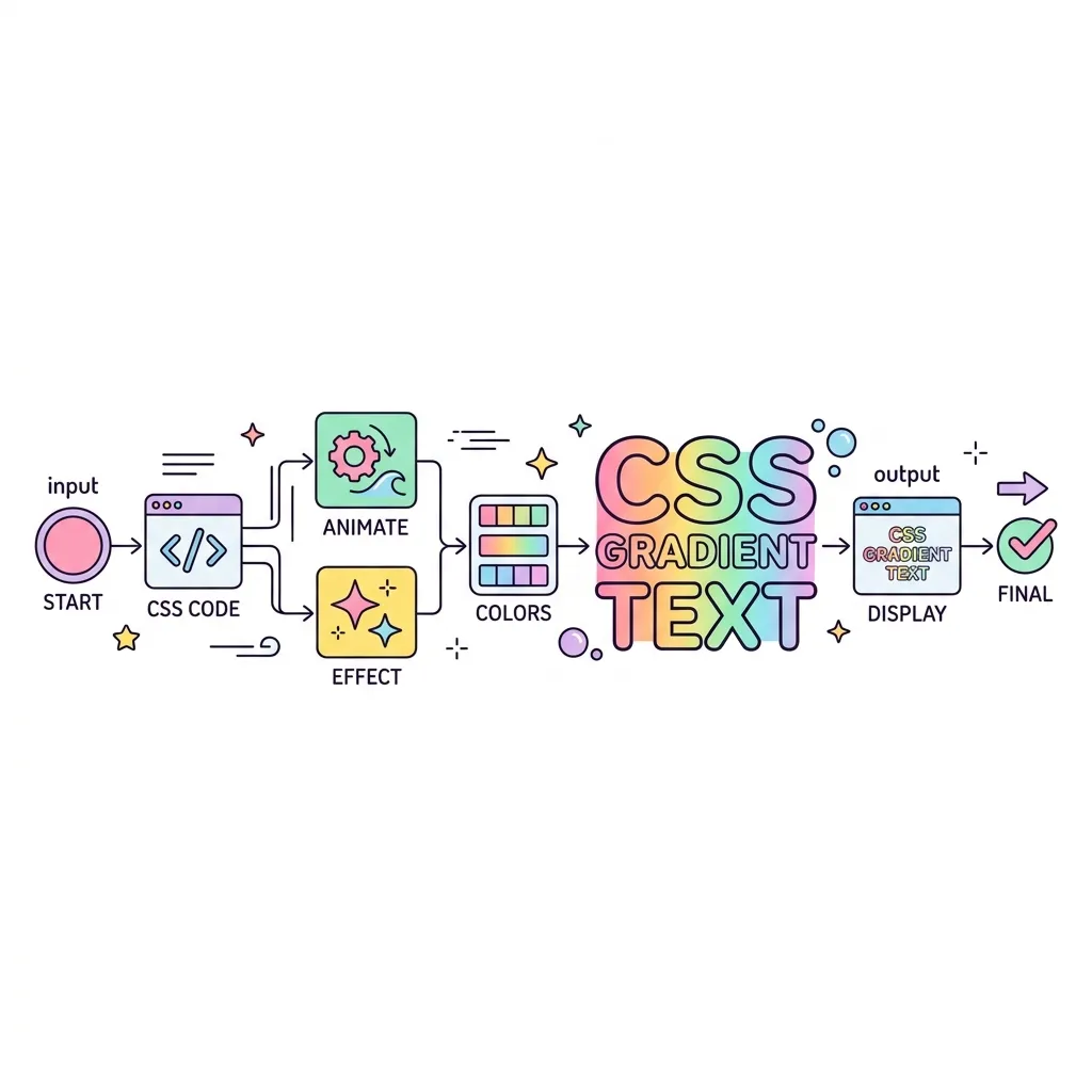 CSS Animated Gradient Text Concept