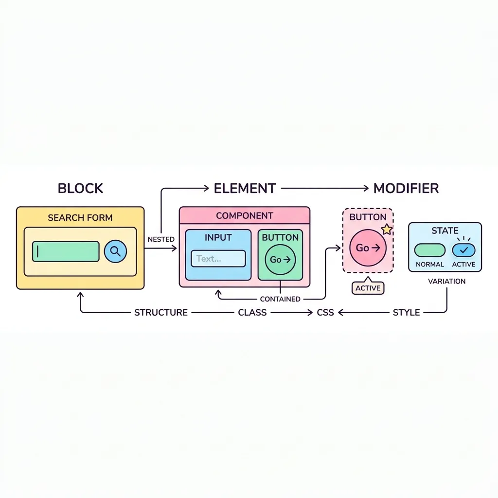 CSS BEM Methodology Concept