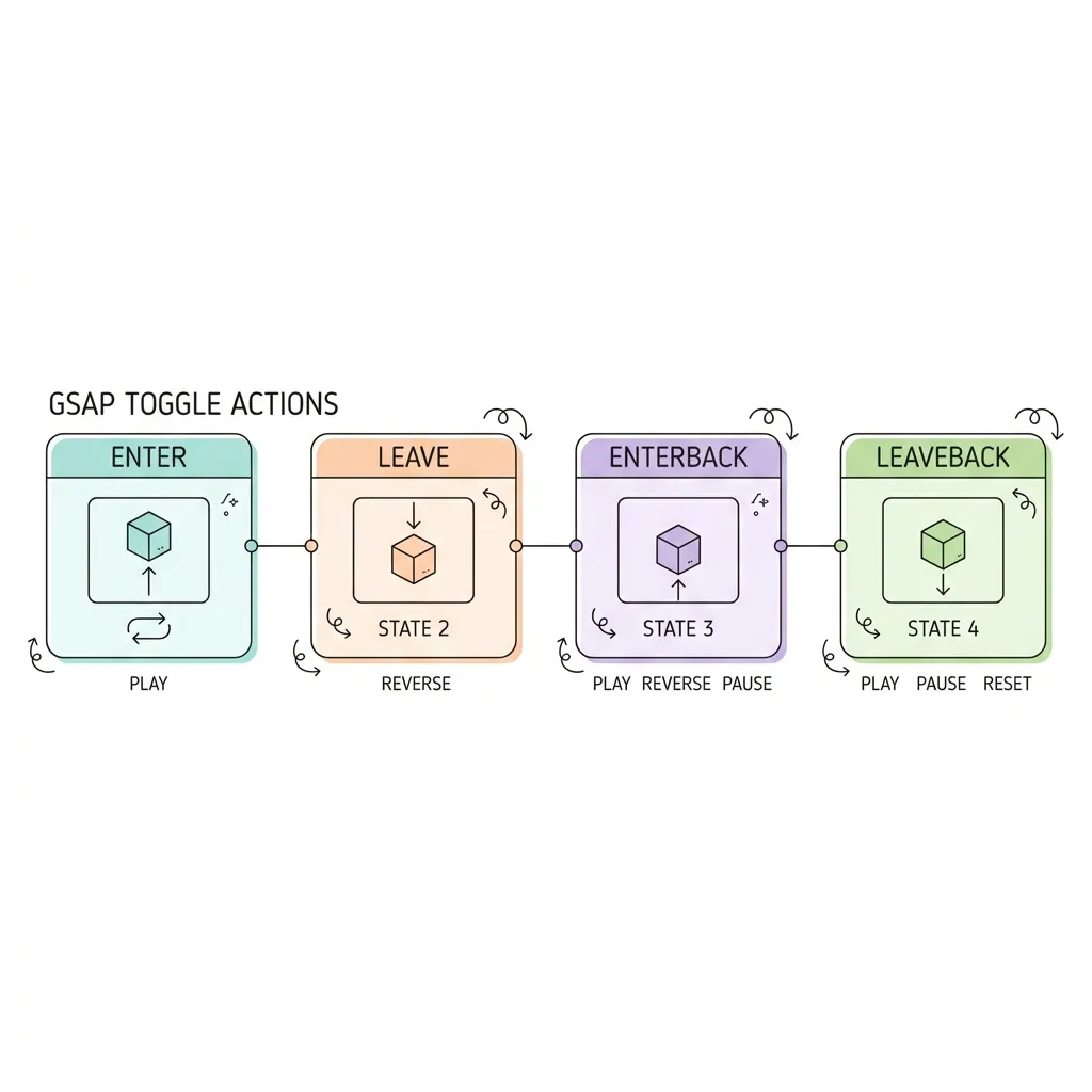 GSAP toggleActions Concept