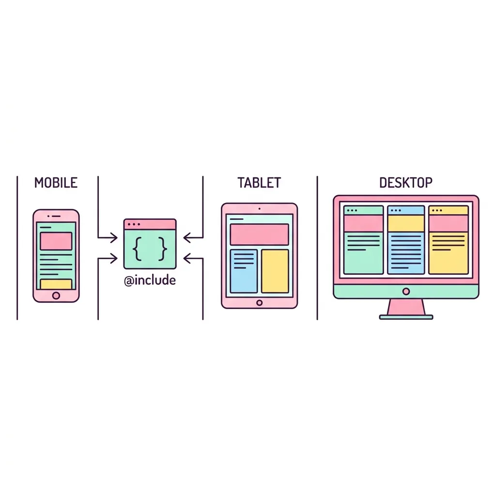 SCSS Responsive Media Query Mixin