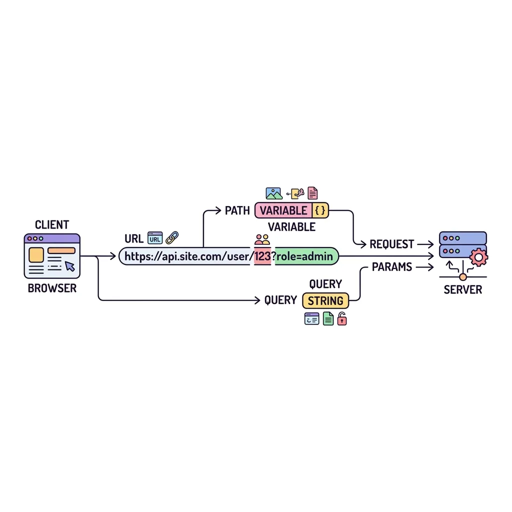 Path Variable and Query Param Diagram