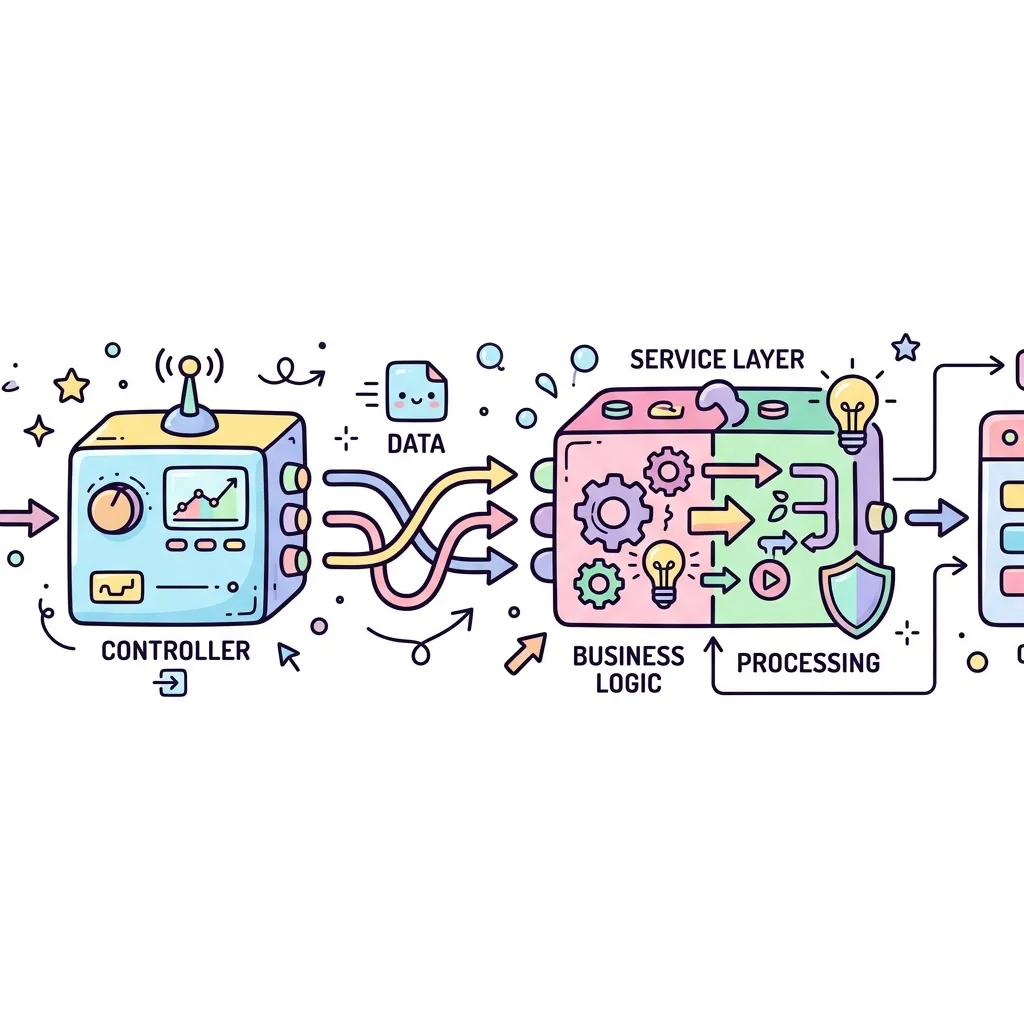 Controller to Service Layer Diagram