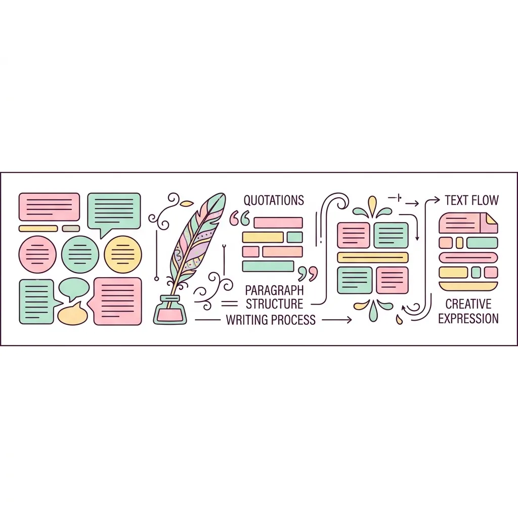 HTML Text and Paragraph Structure Concept